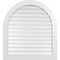 Ekena Millwork Round Top Surface Mount PVC Gable Vent: Functional, w/ 3-1/2"W x 1"P Standard Frame, 38"W x 42"H GVPRT38X4201SF - alternate 1